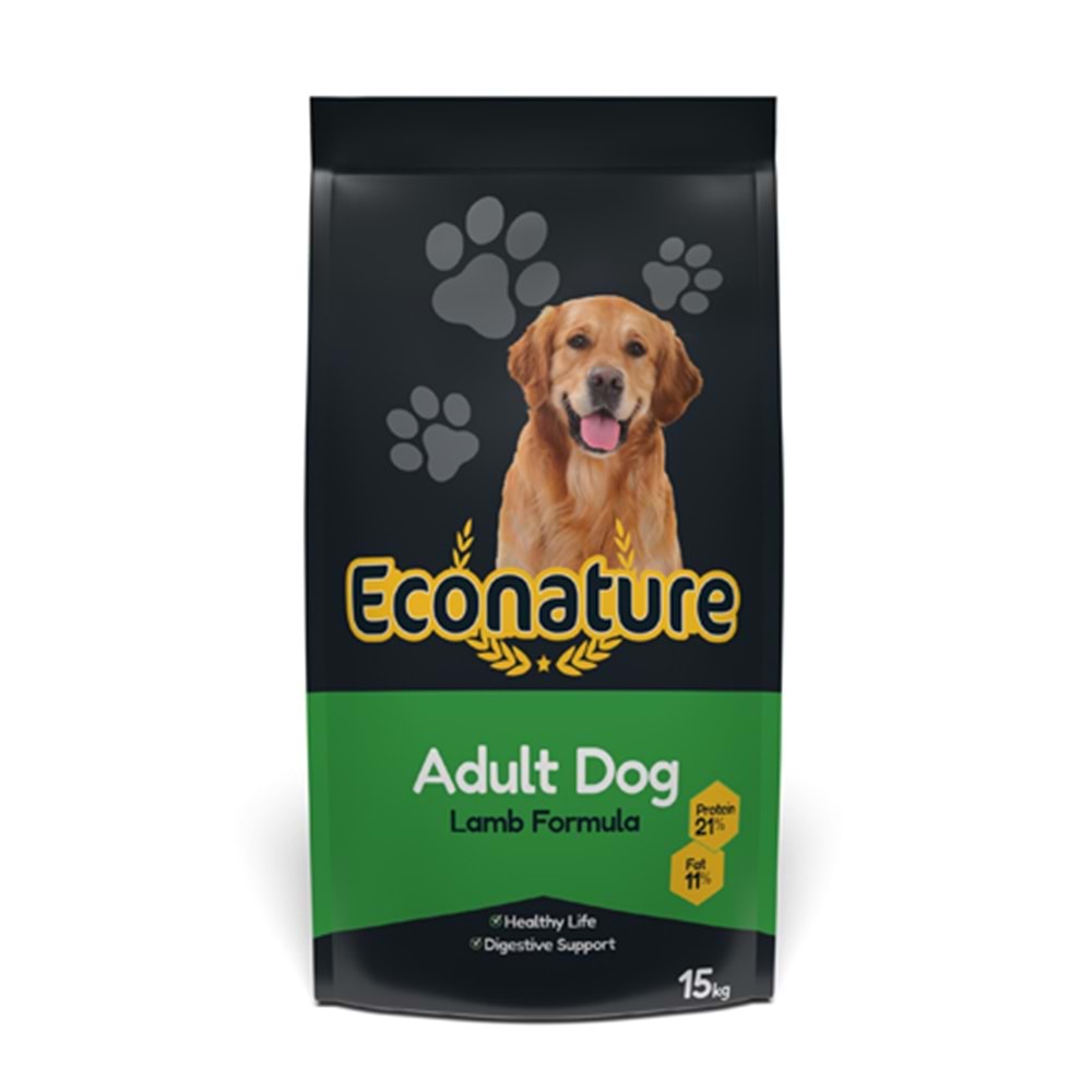 Econature Kuzulu Yetişkin Köpek Maması 15 Kg