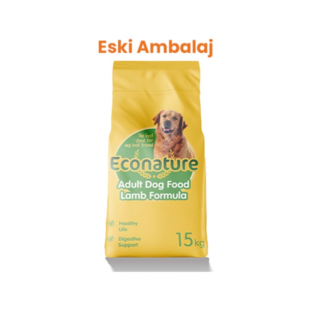 Econature Kuzulu Yetişkin Köpek Maması 15 Kg