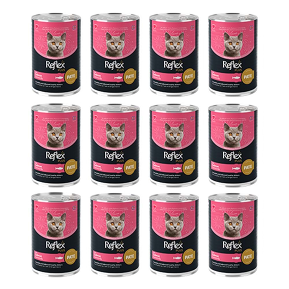 Reflex Plus Somonlu Konserve Yavru Kedi Maması 395 gr x 12 Adet