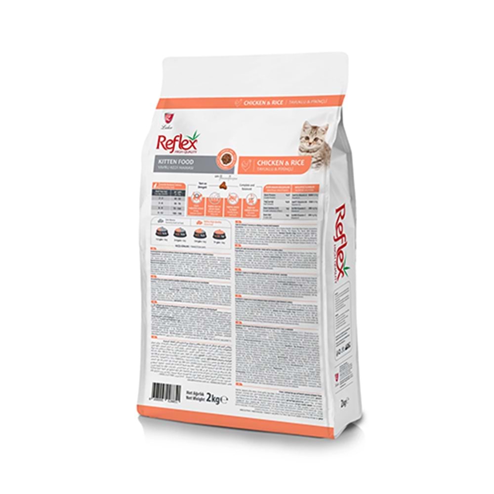 Reflex Kitten Tavuklu ve Pirinçli Yavru Kedi Maması 2 Kg