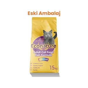 Econature Gurme Balıklı Yetişkin Kedi Maması 15 Kg