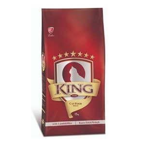 King Kuzulu ve Pirinçli Yetişkin Kedi Maması 15 Kg