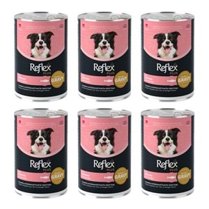 Reflex Plus Somonlu Konserve Köpek Maması 400 Gr x 6 Adet