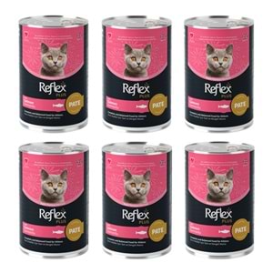 Reflex Plus Somonlu Konserve Yavru Kedi Maması 395 gr x 6 Adet