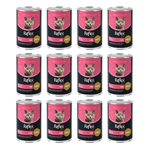 Reflex Plus Somonlu Konserve Yavru Kedi Maması 395 gr x 12 Adet