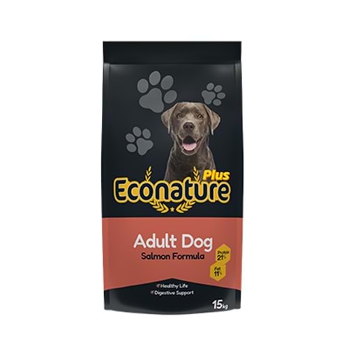 Econature Plus Somonlu Yetişkin Köpek Maması 15 Kg
