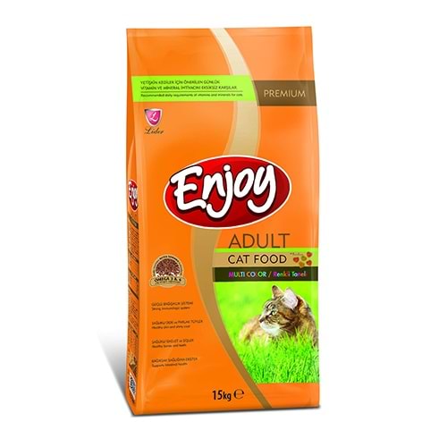 Enjoy Multi Color Yetişkin Kedi Maması 15 Kg
