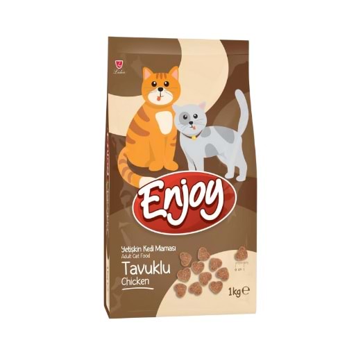 Enjoy Tavuklu Yetişkin Kedi Maması 1 Kg