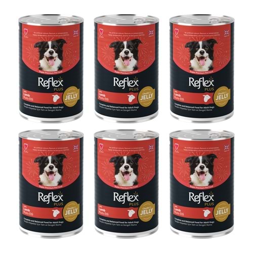 Reflex Plus Kuzu Etli Köpek Konserve Maması 400 Gr x 6 Adet