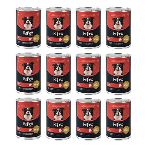 Reflex Plus Kuzu Etli Köpek Konserve Maması 400 Gr x 12 Adet