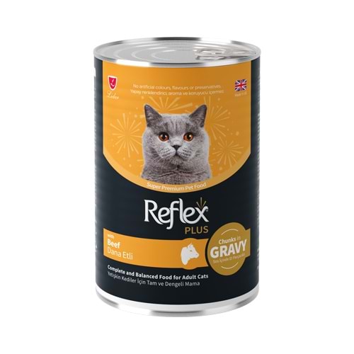 Reflex Plus Dana Etli Konserve Kedi Maması 400 gr