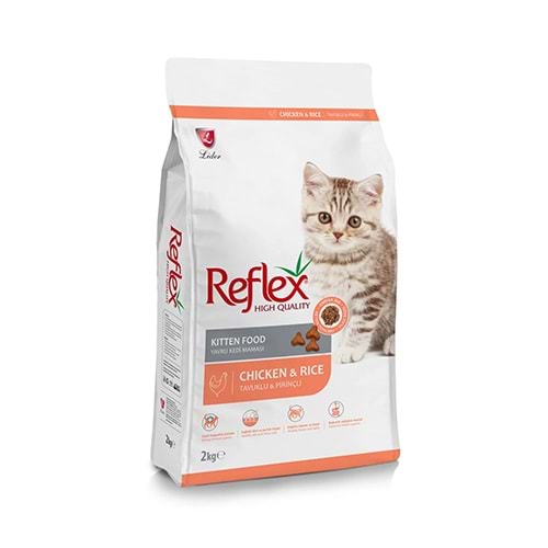 Reflex Kitten Tavuklu ve Pirinçli Yavru Kedi Maması 2 Kg