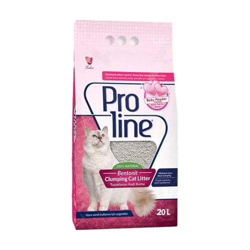 Proline Bebek Pudrası Kokulu Kedi Kumu 20 Lt